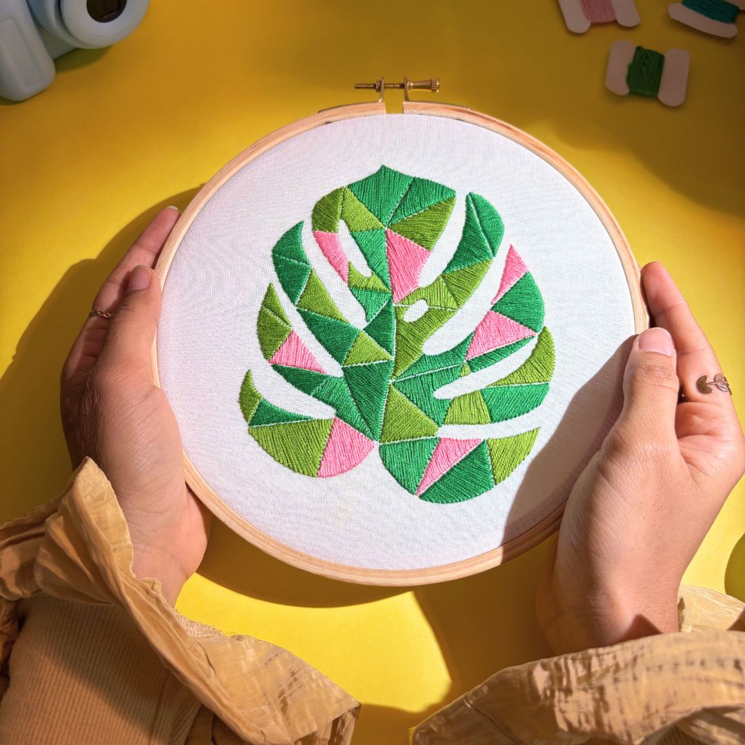 Monstera Leaf - Stitch By Colours