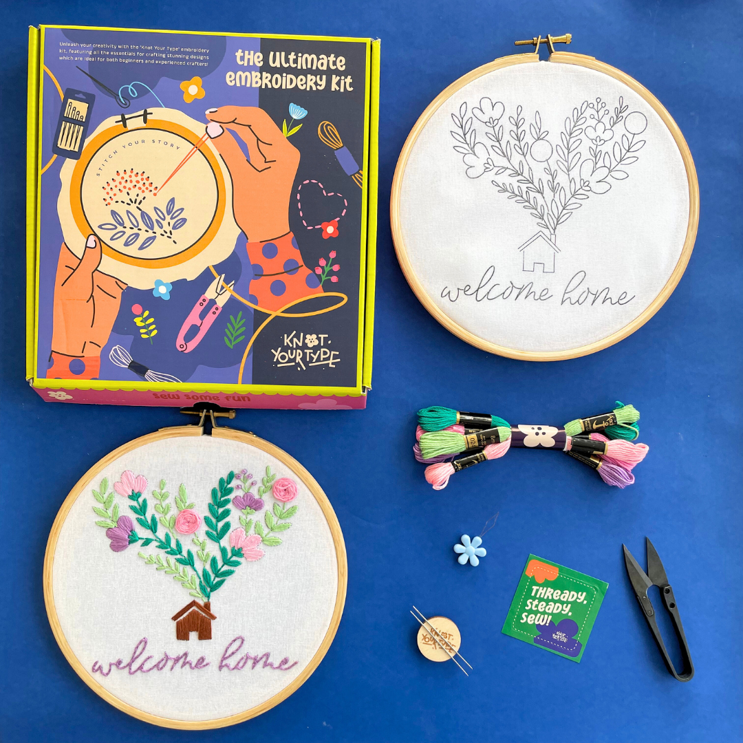 Welcome home DIY Embroidery Kit