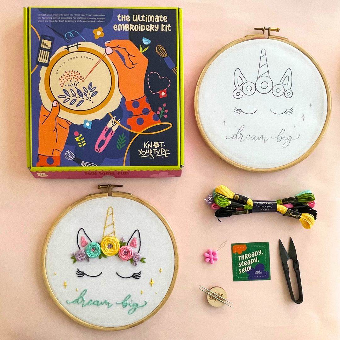 Unicorn DIY Embroidery Kit