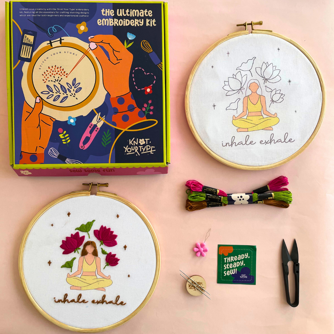 Yoga DIY Embroidery Kit