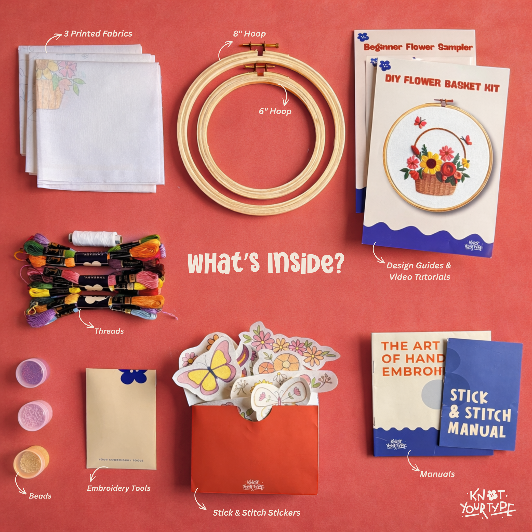 Amazing Box Ultimate DIY Embroidery Creativity Starter Kit ( All in One Box)