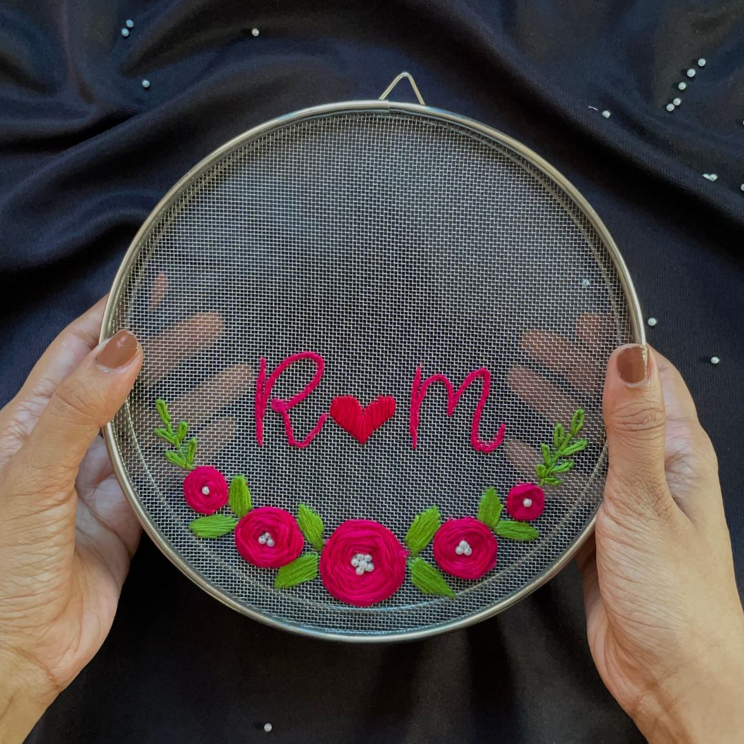 Personalised Hand-Embroidered Strainer / Channi