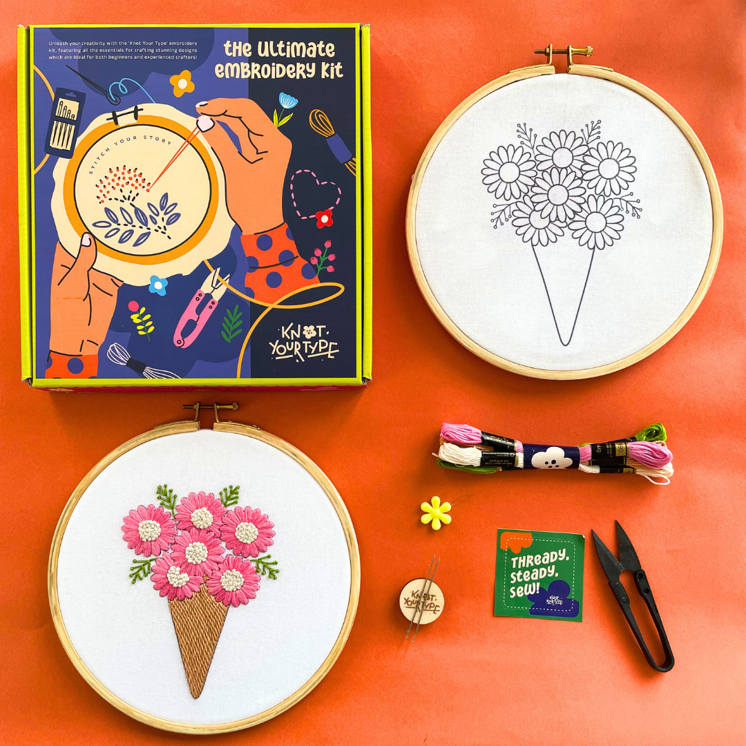 Ice Cream DIY Embroidery Kit