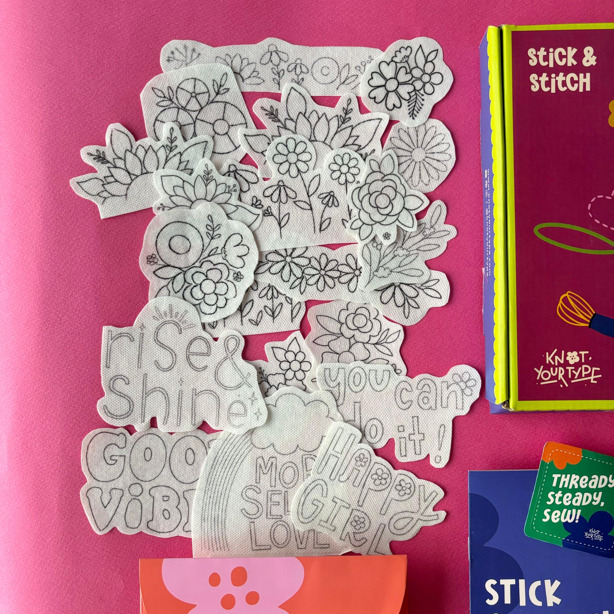 Stick and Stitch Kit - Bundle of 3