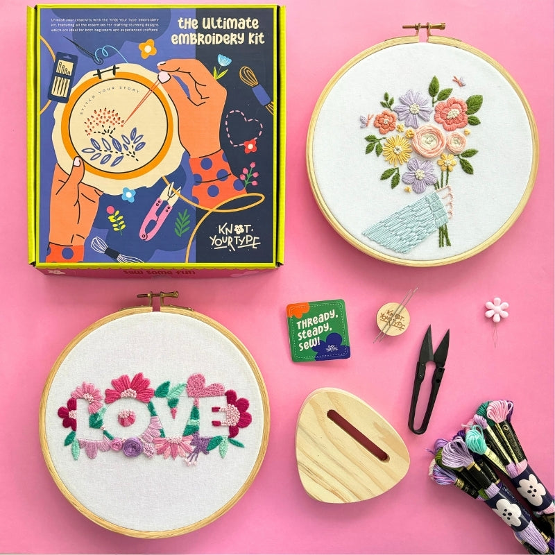 The Aesthetic Love DIY Embroidery Kit - Bundle Of 2