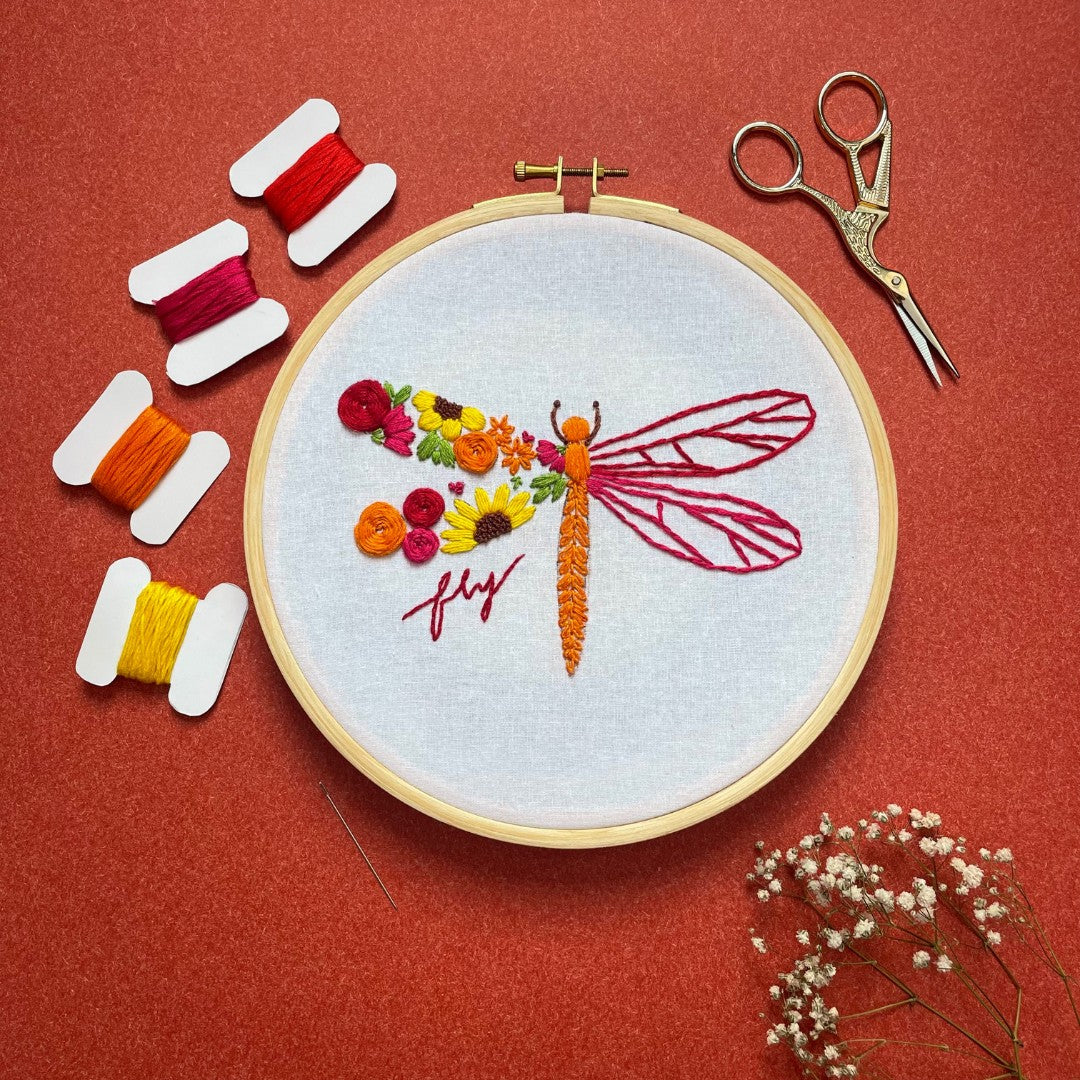 Dragonfly Embroidery Kit