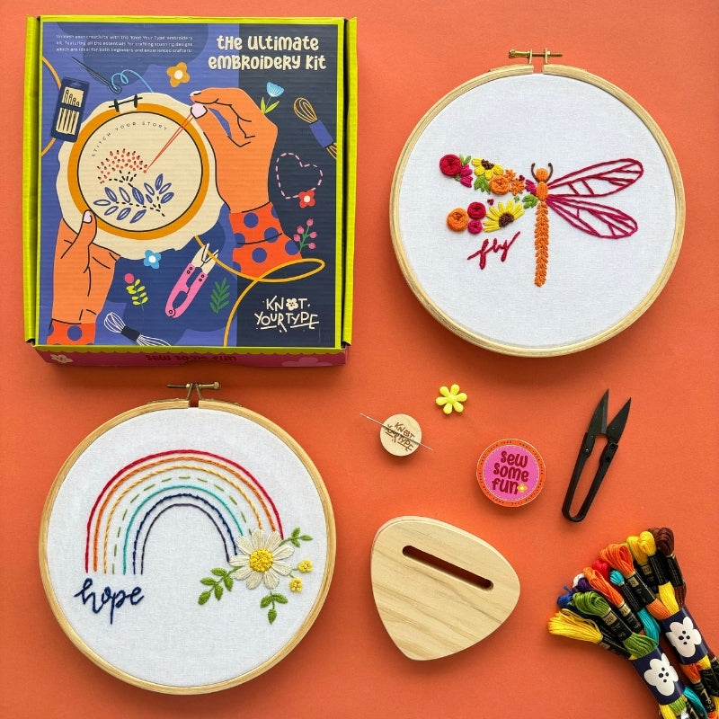 The Quirky DIY Embroidery Kit - Bundle Of 2