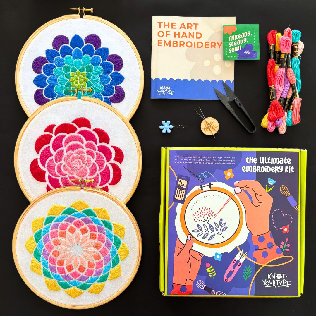 Stitch By Multicolours - DIY Embroidery Kit Bundle of 3