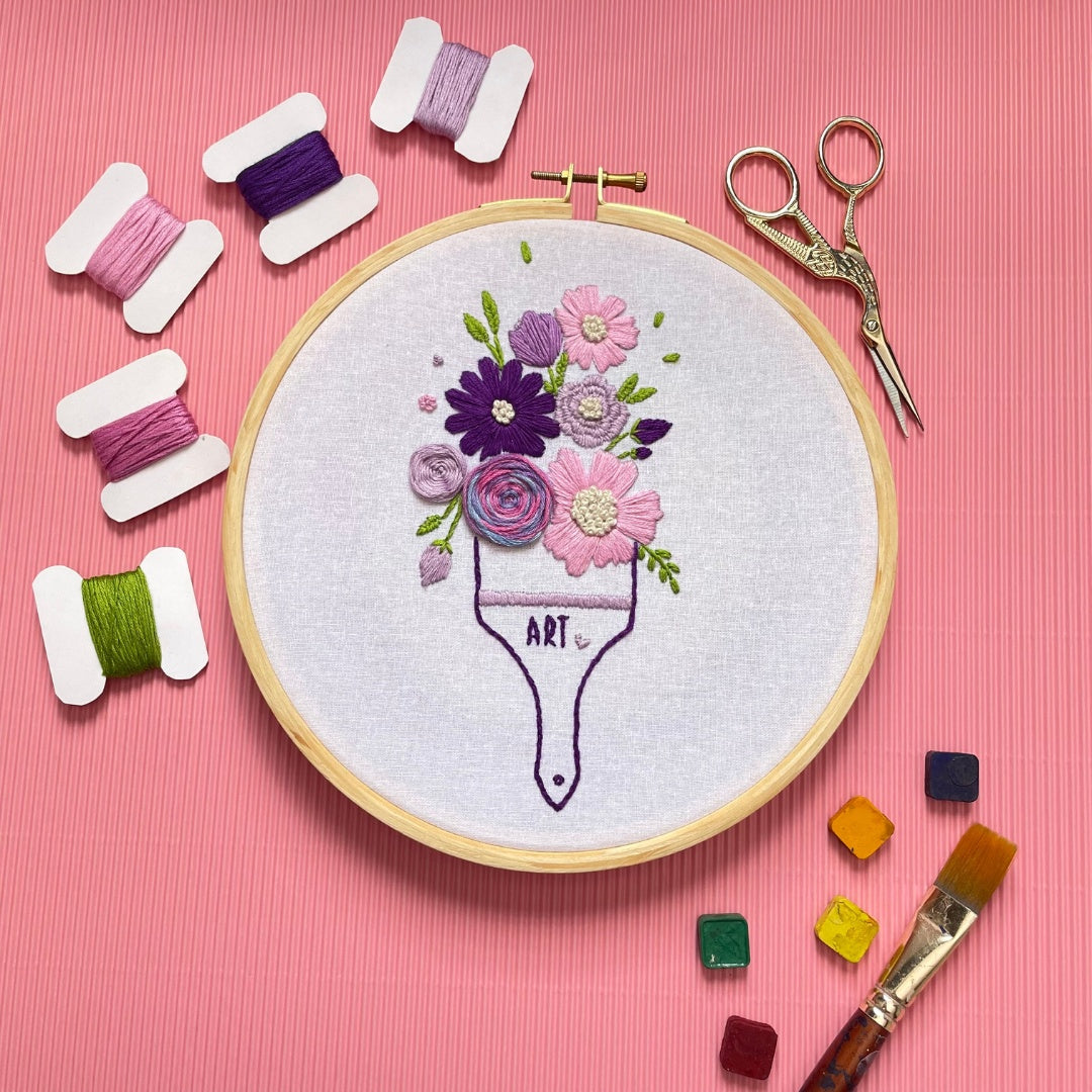 Art Brush Kit | Art Lover Embroidery Kit