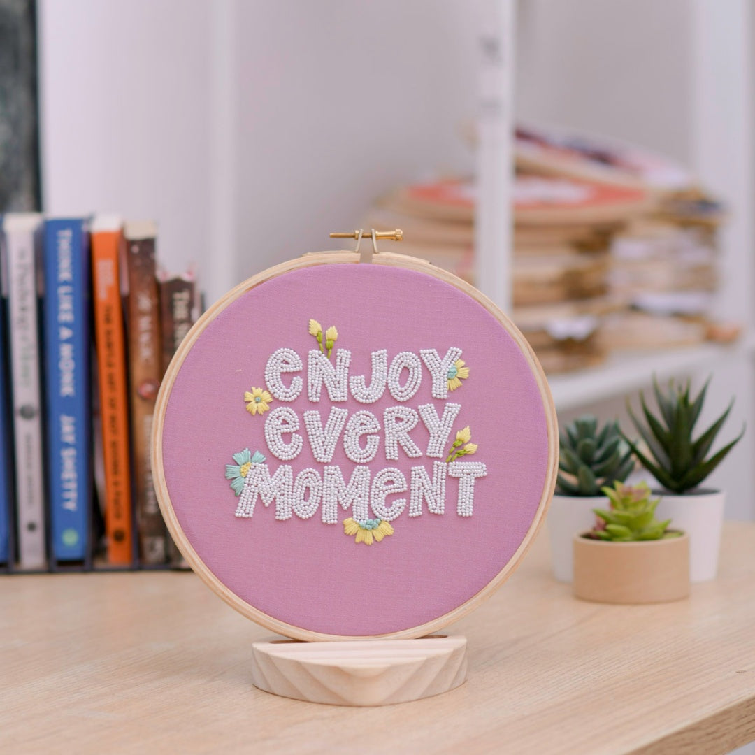 Inspirational Quote Embroidered Hoop