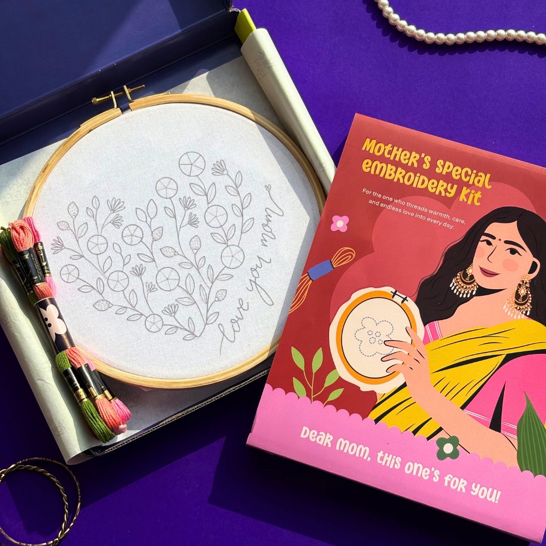 Mother's Love Special DIY Embroidery Kit With Gift Box
