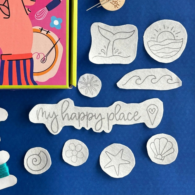 My Happy Place Stick and Stitch Kit