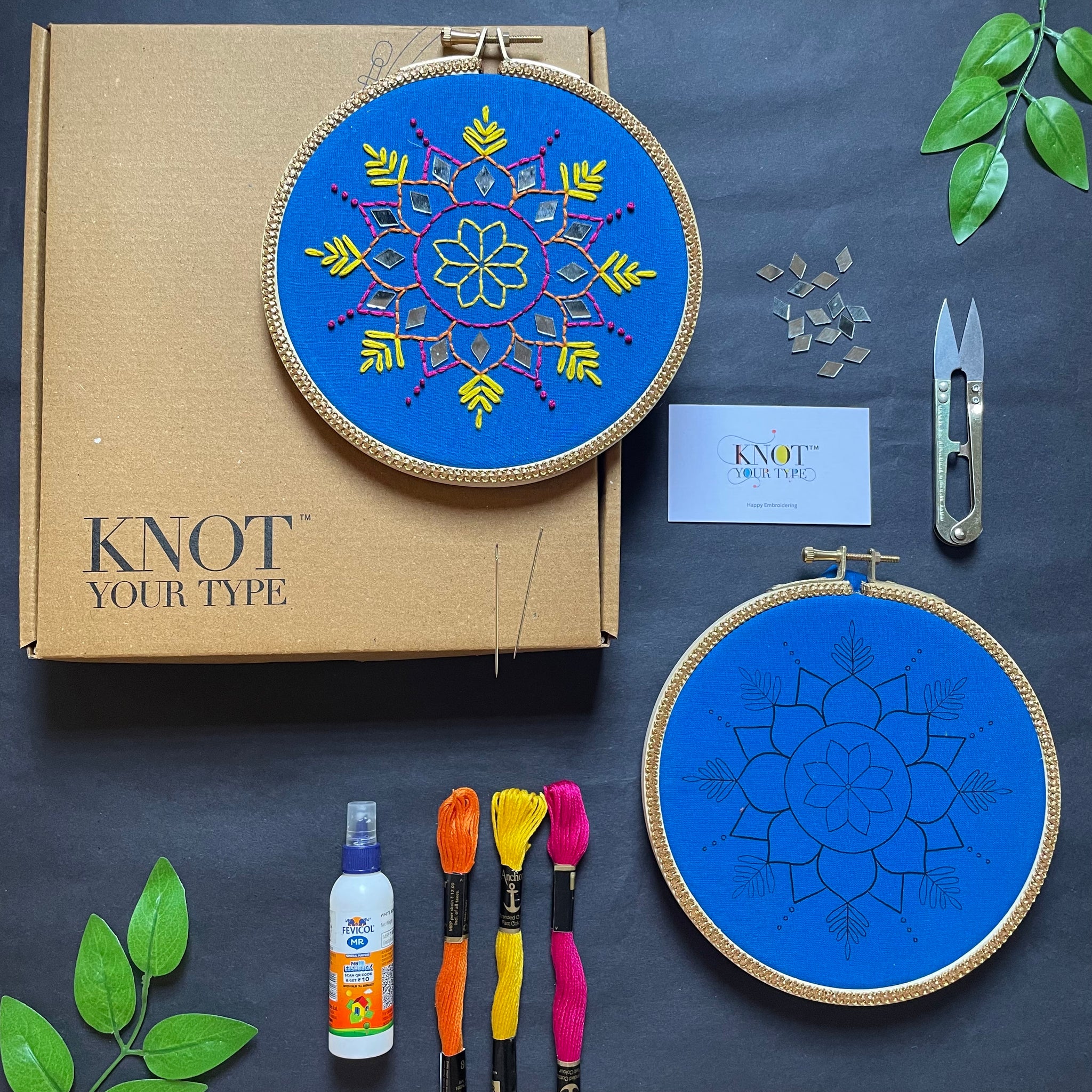 Embroidery Rangoli DIY Kit