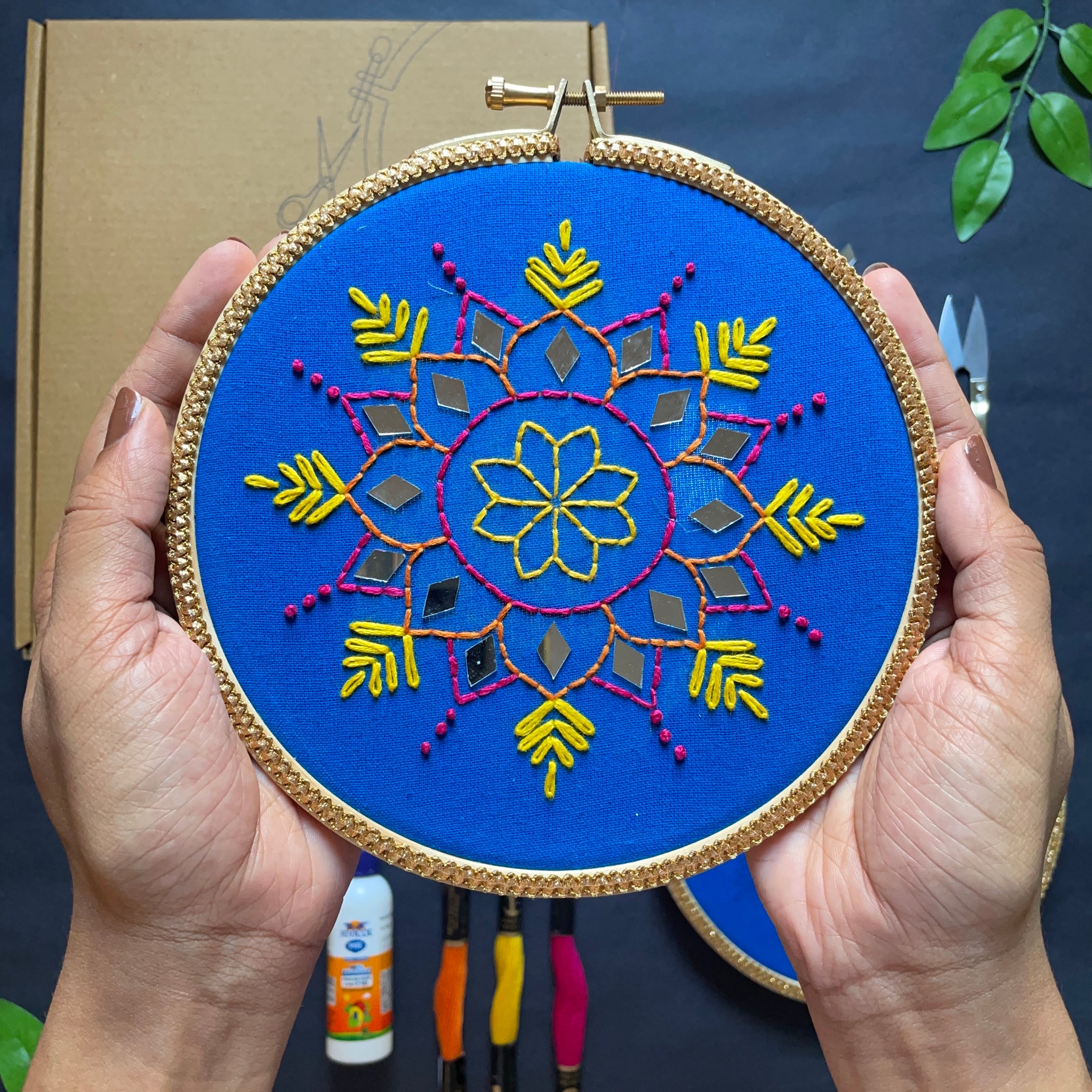 Embroidery Rangoli DIY Kit