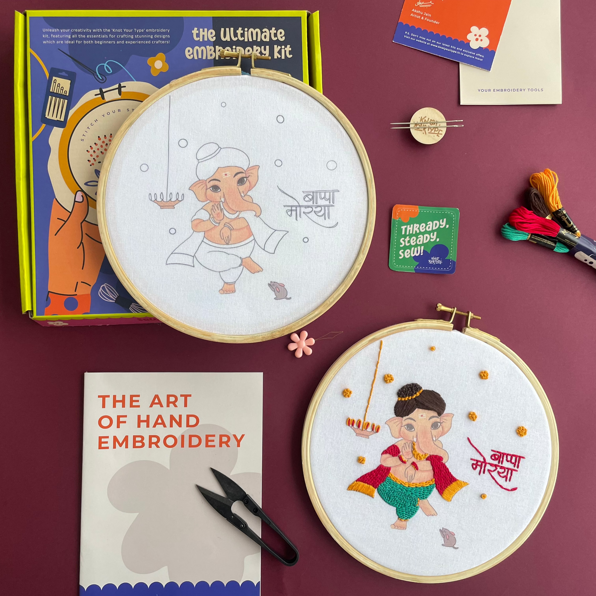 Shree Ganesha DIY Embroidery Kit