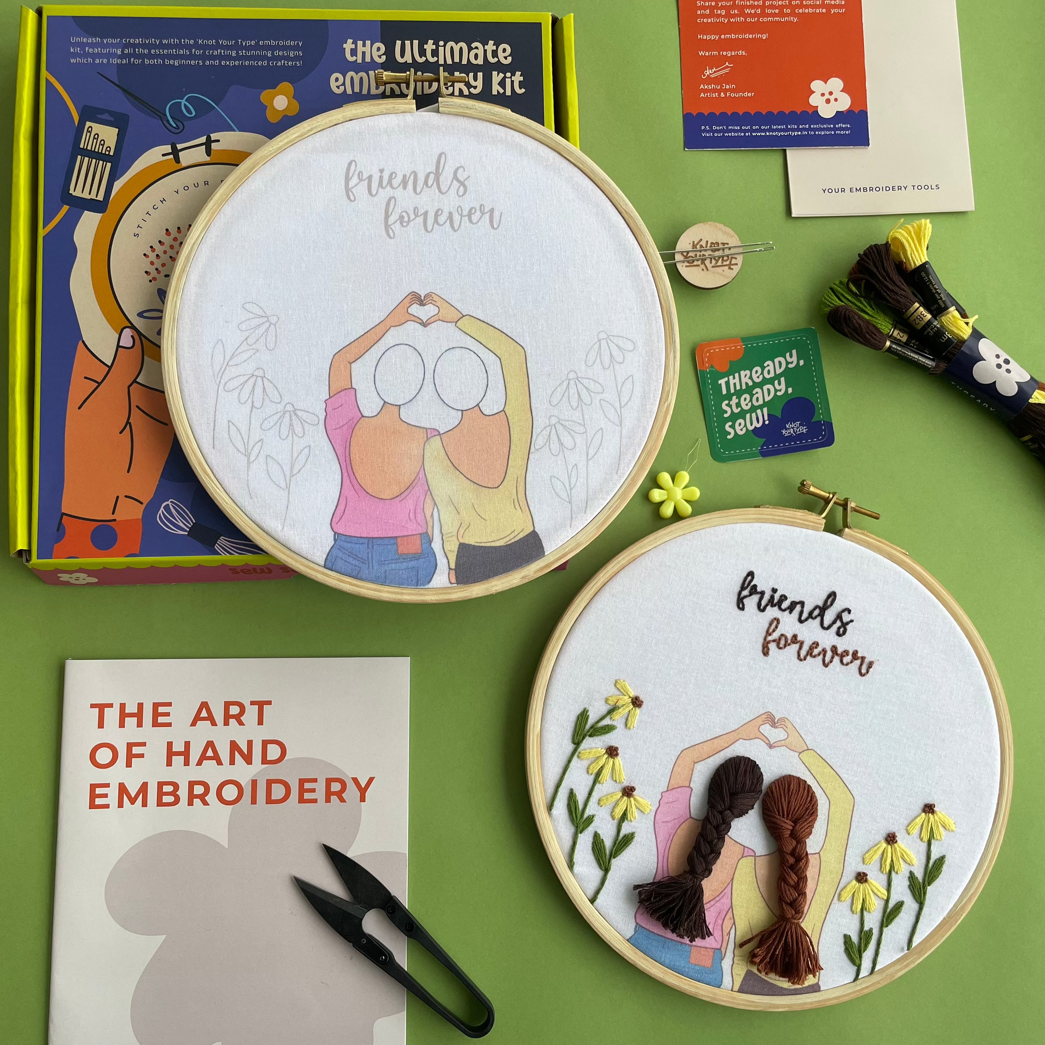 Friends Forever DIY Embroidery Kit