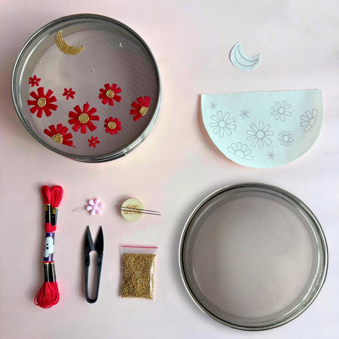DIY Karwachauth Channi Embroidery Kit