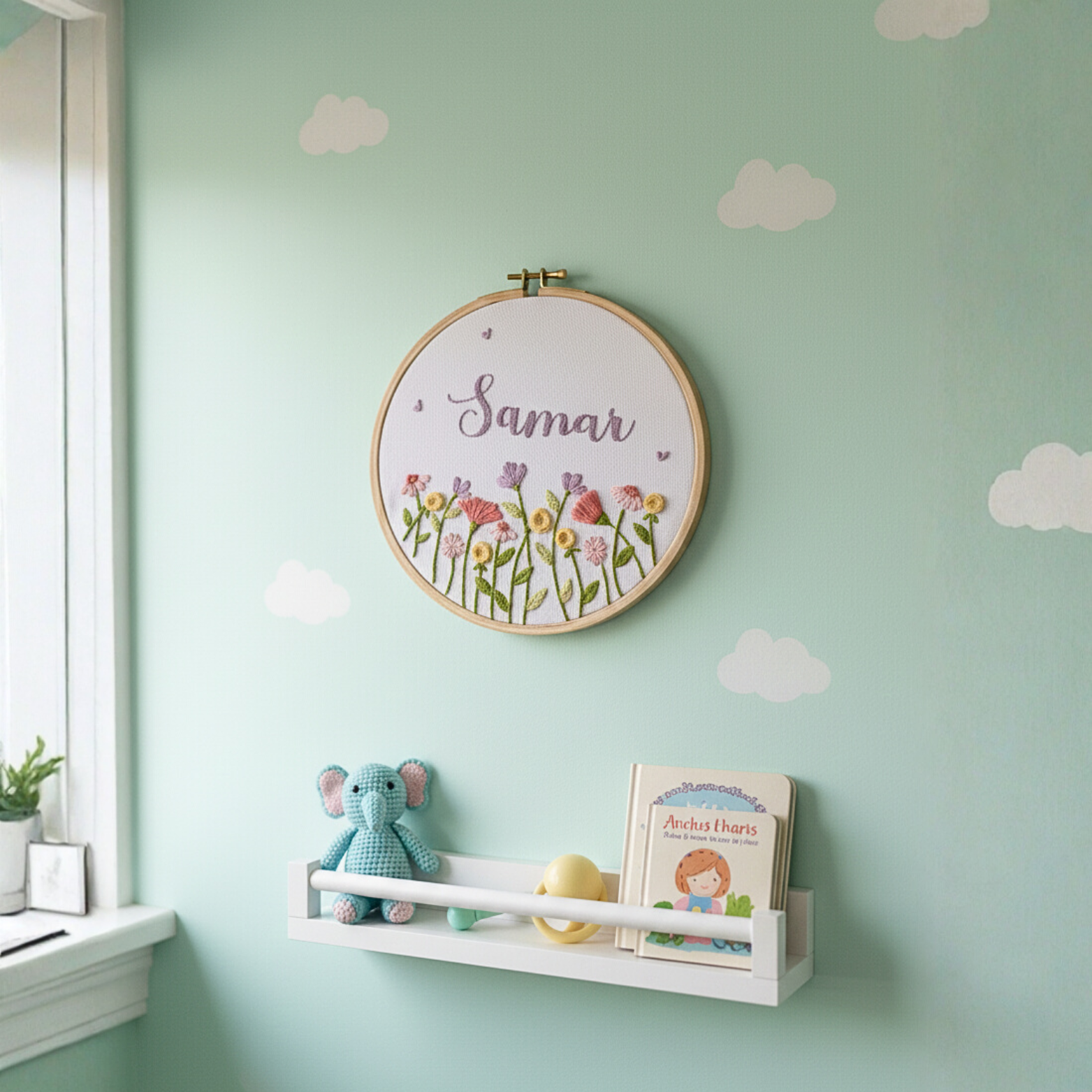 Baby Name DIY Embroidery Kit - Personalised