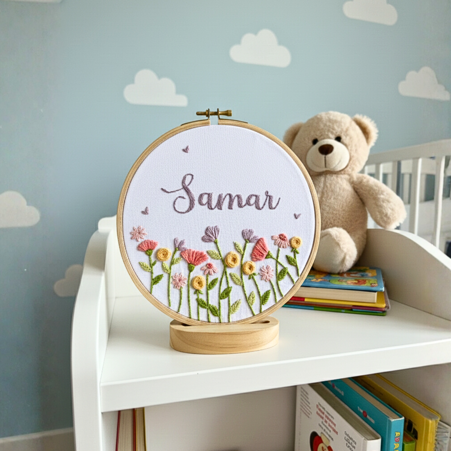 Baby Name DIY Embroidery Kit - Personalised