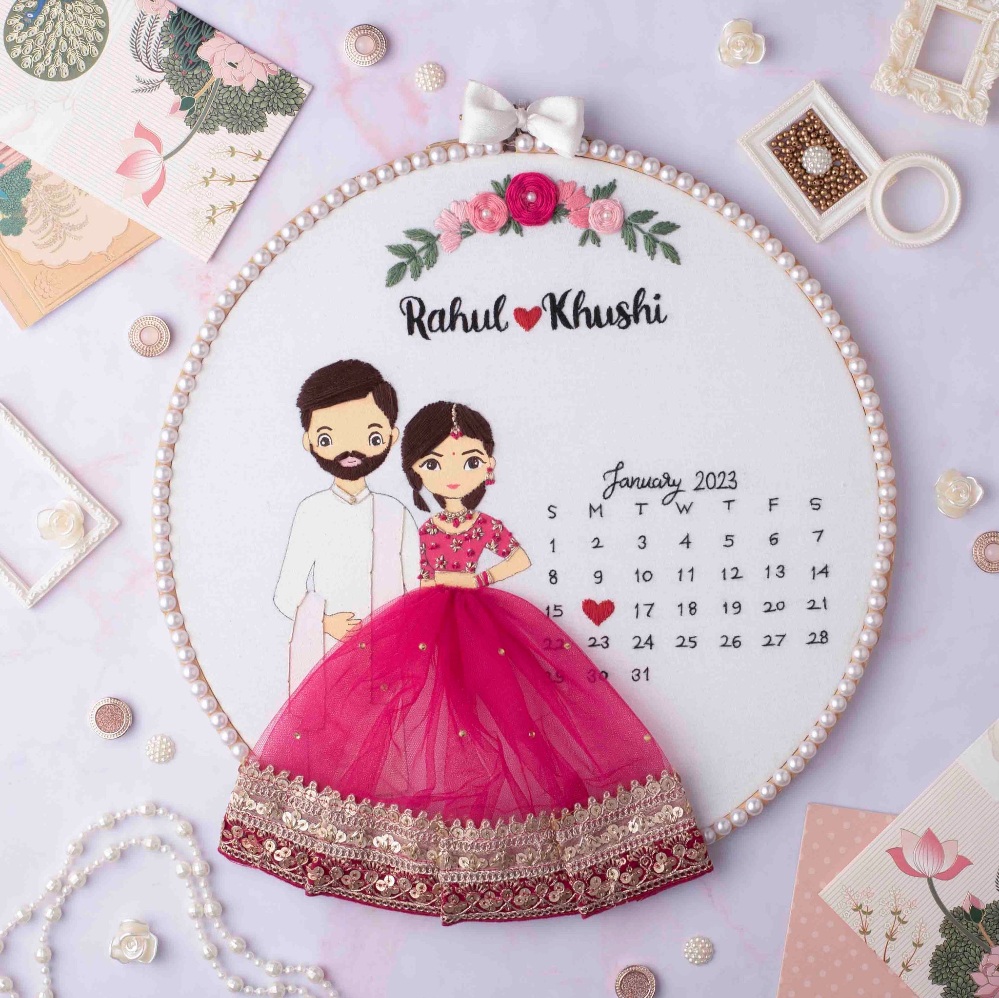 Couple Carricature Hoop