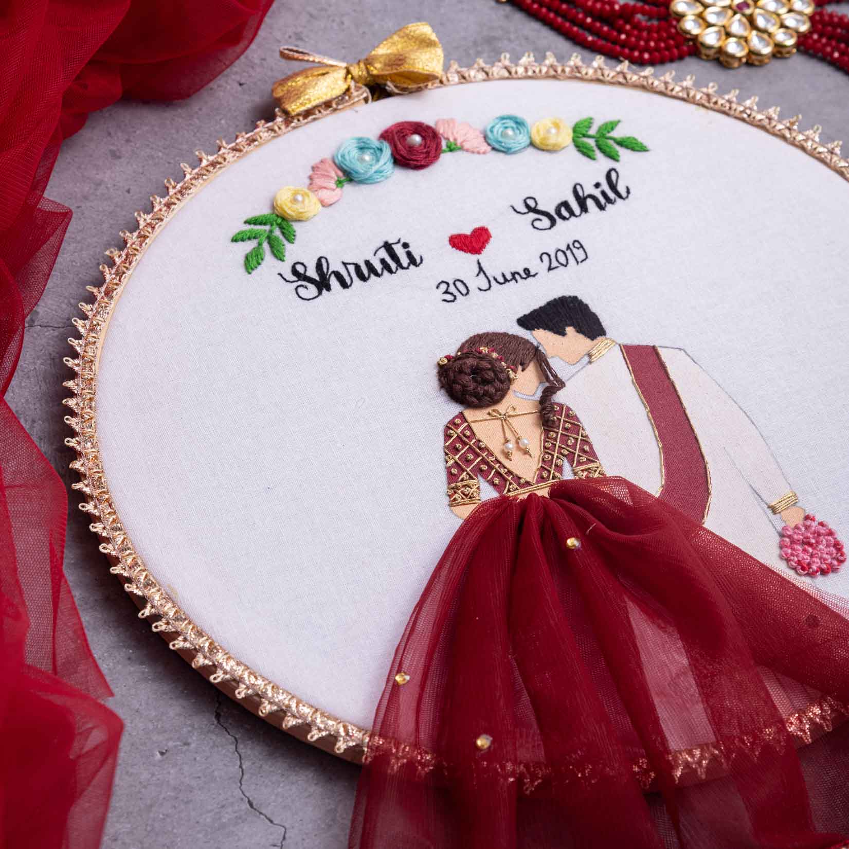 Personalised Save The Date Hoop